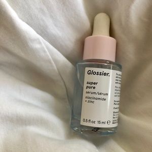 Glossier Super Pure Serum (and pink Glossier bag!)